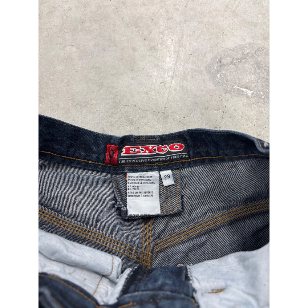 Vintage Exco Sport Technology Baggy Carpenter Jeans Dark Wash Wide Leg 26 - Picture 3 of 8